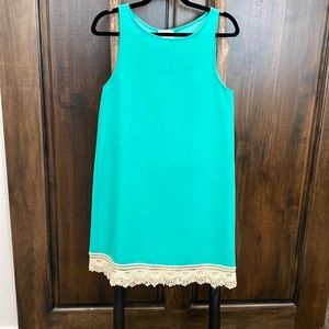 Everly Foam Green Shift Dress
